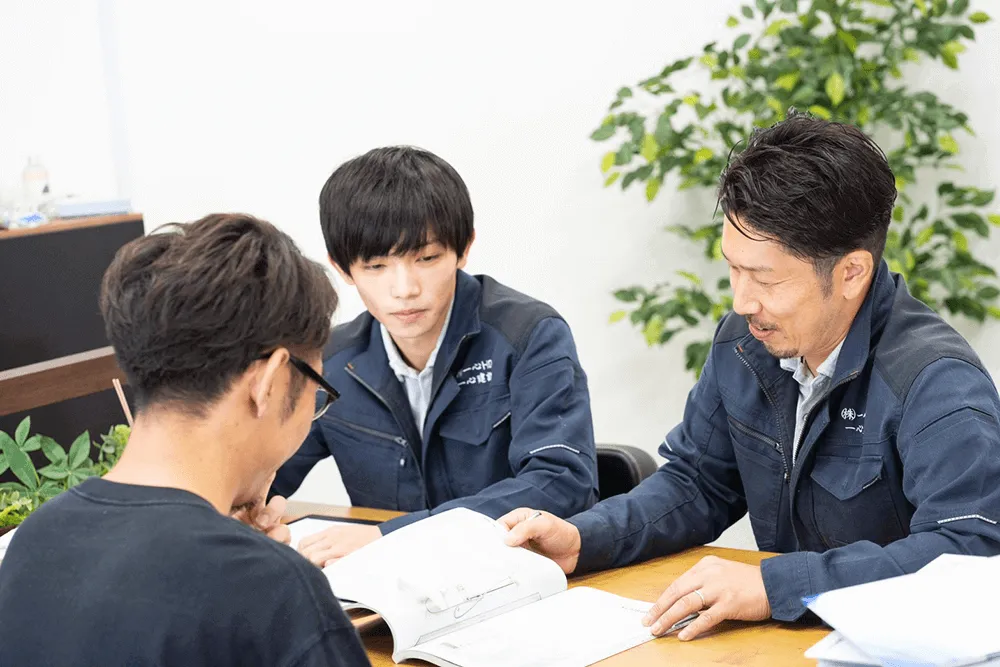 一心建設は提案の段階から時間をかけ最善の修繕計画を提供