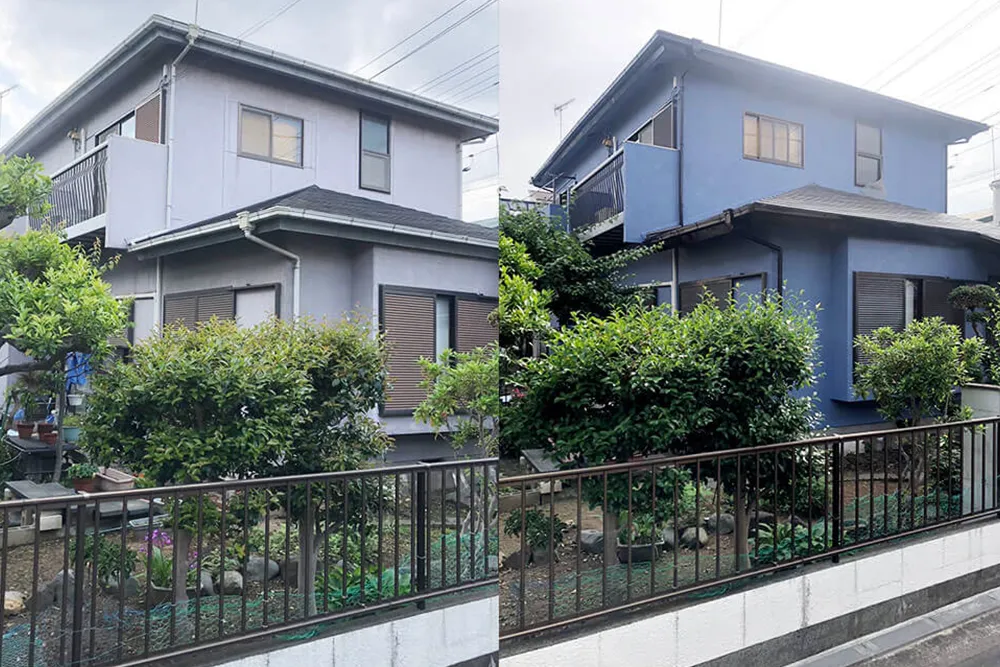 横浜の住宅塗装ビフォアーアフター